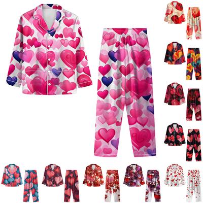 Ladies' Long Sleeved Long Pants Casual Home Set