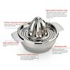 Manual Squeezer Citrus Lemon Orange Grapefruit Juicer 304 Stainless Steel Robust Hand Juicer Reamer Rotation Press with Strainer