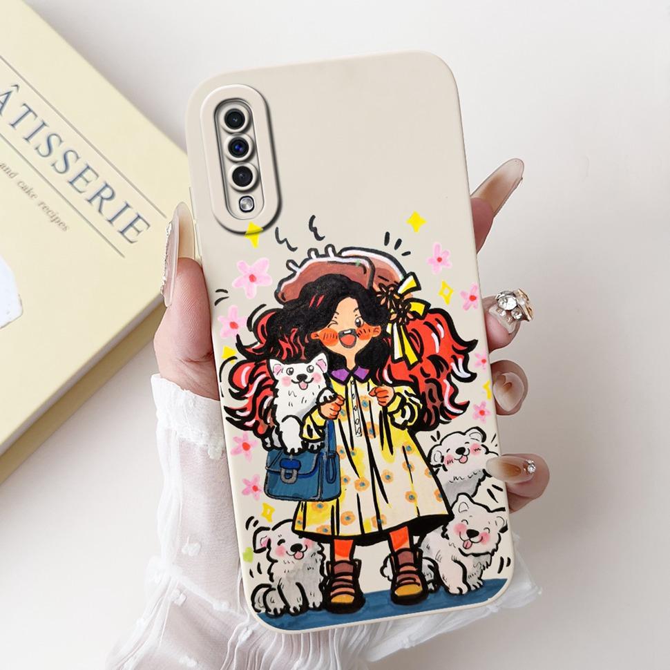 Protector Cover For Samsung Galaxy A50 Case Floral Animals Silicone Soft Coque for Samsung A50 SM-A505FN Case Phone Bags