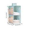 Non-woven Washable Wardrobe Multi-Layer Folding Hanging Bag for Bra, Socks Storage Organizer, Clothes Organizer