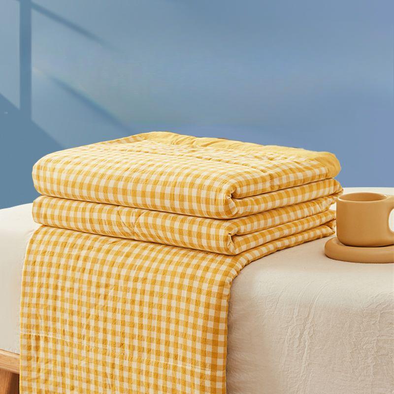 Sommer Kühlende Klimaanlagendecke Gewaschene Baumwolle Reine Baumwolle Sommerdecke Dünne Decke Sommer