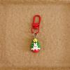 Cartoon Christmas Keychain Cute Santa Snowman Elk Keyring Xmas Party Favors Bag Pendant New Year Gift