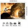 Christliche Passion und Auferstehung Thema Dekorative Wandteppich Haus Spirituelle Kultivierung Religiöser Hintergrund Stoff
