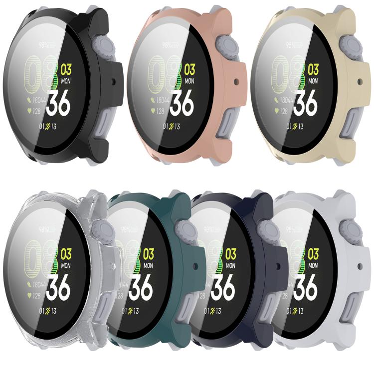 Tempered Film Integrated PC Watch Protective Case For COROS PACE 4, Full Coverage Lightweight Easy Install Anti-Scratch Watch Cover
