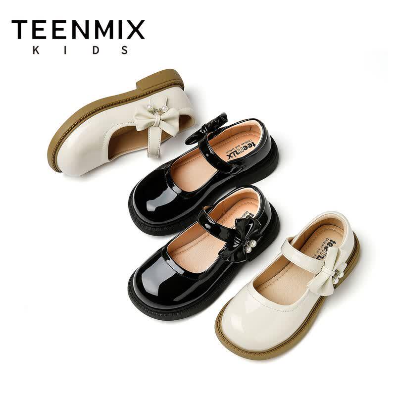 TEENMIX Girls' Bow Soft Sole Princess Shoes