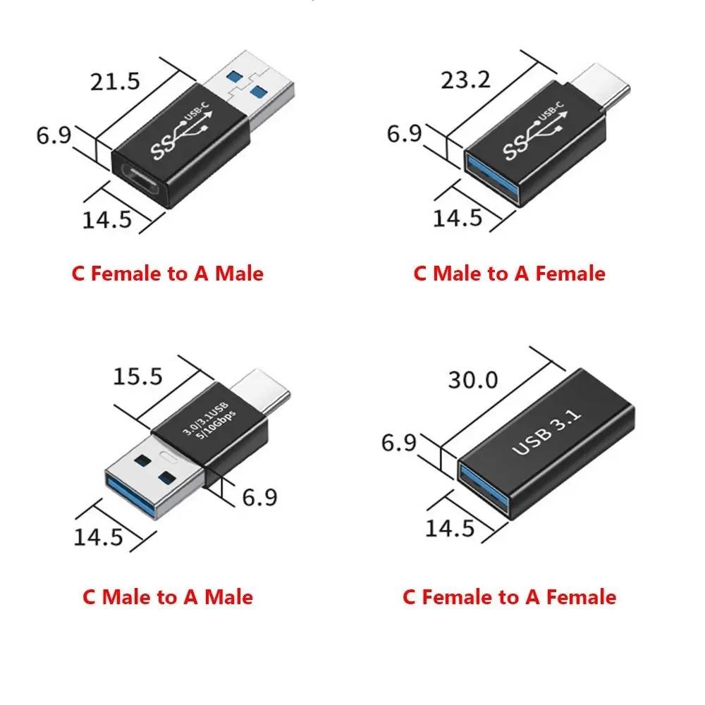 USB 3.0 Connector USB To USB Adapter 5Gbps Gen1 Male To Male Female USB Converter SSD HDD Cable Extender USB 3.0 Extension Plug