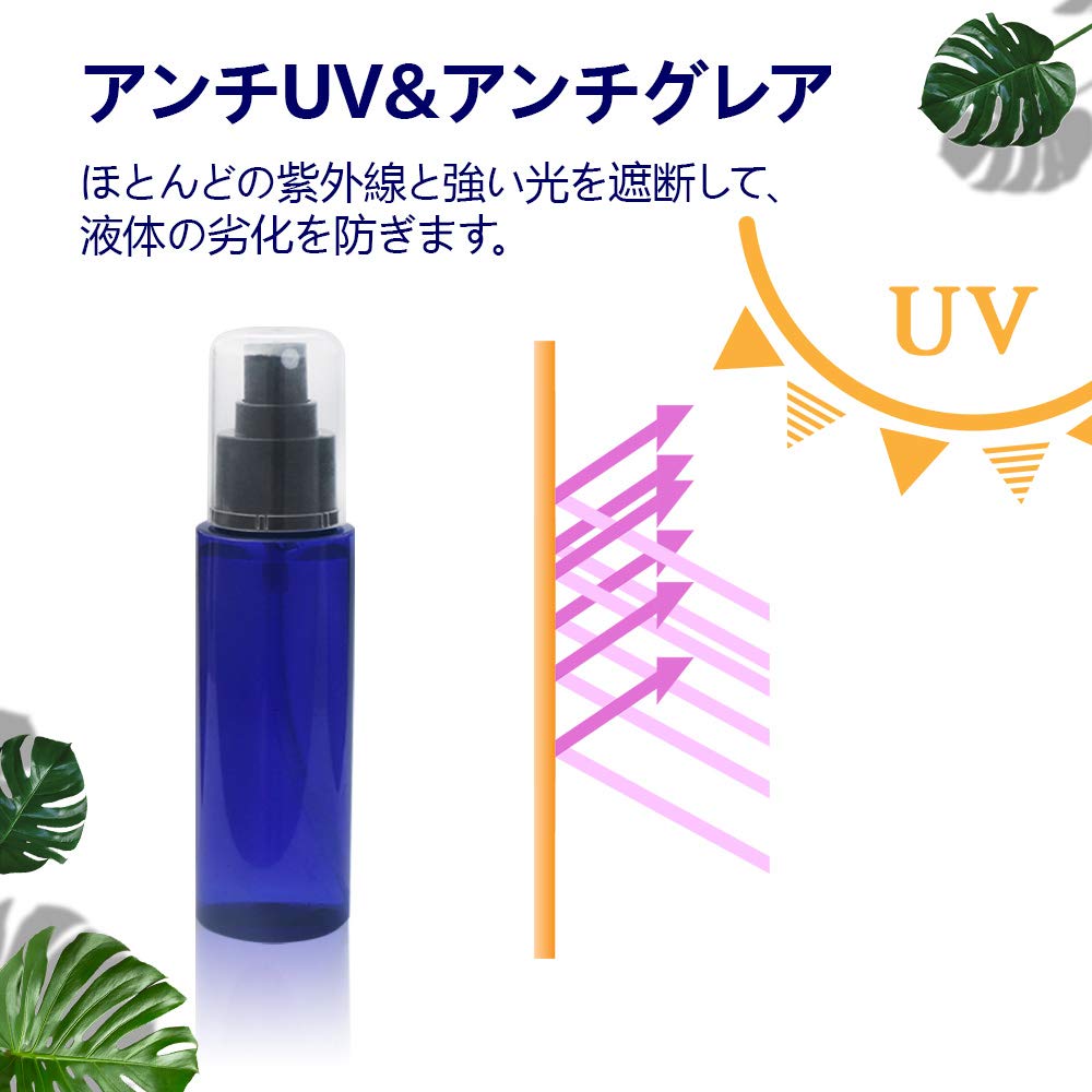 spray small PET spray refillable spray suitable for hypochlorous acid water Alcohol-resistant bottle, 100ml, size, light-blocking, container, bottle,