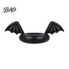 Summer Beach Float Ring Inflatable Pool Float, Creative Bat Wings Decor, Black Thickened PVC Swim for Party Halloween Calm Water Tube