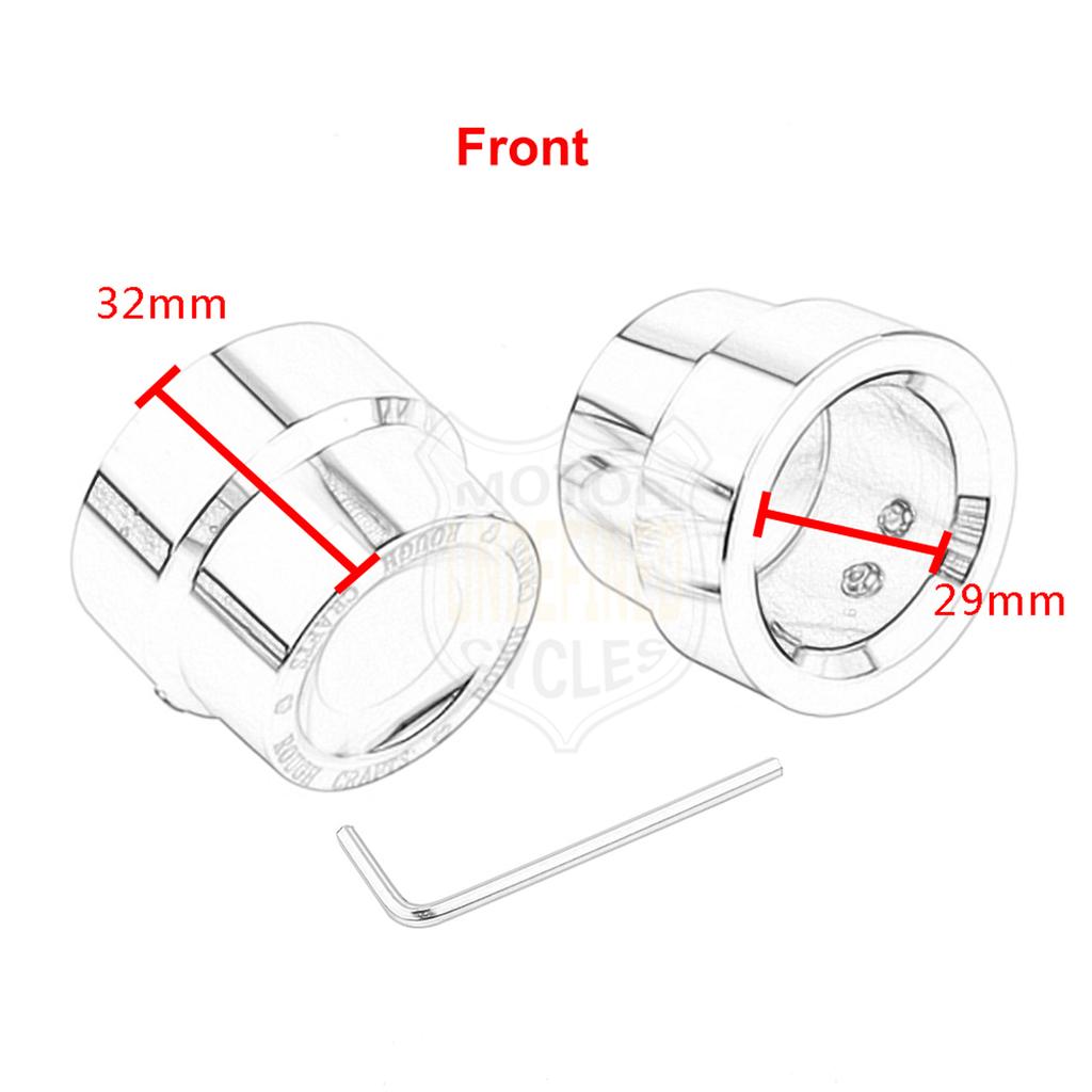 Motorcycle Aluminum Front Rear Axle Nut Cover For Harley Touring Road Glide Sportster Iron 883 Dyna Low Rider Softail Street Bob