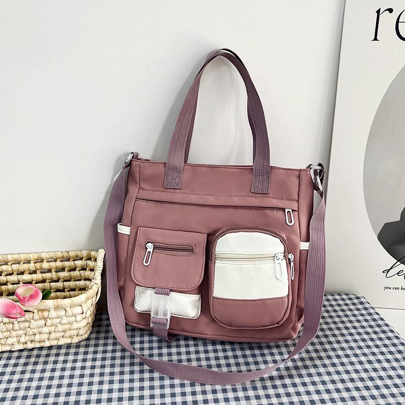 Torebka studencka o dużej pojemności, wszechstronna, na Instagram, modna, do klasy