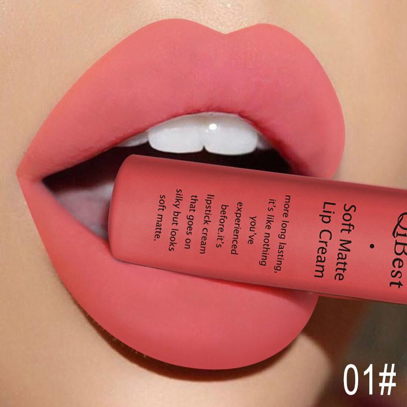 Long Lasting Liquid Lipstick in A Waterproof Matte End, Featuring A Dark Red Black, Perfect for Women'S Makeup, Including Lip Gloss and Lip Tint