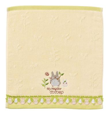 Marushin Hand Studio Ghibli Neighbor Lace Antibacterial and 34 X 36 Cm Towel, "My Totoro" Totoro, 100% Cotton, Deodorizing, 1005040200, Approx.