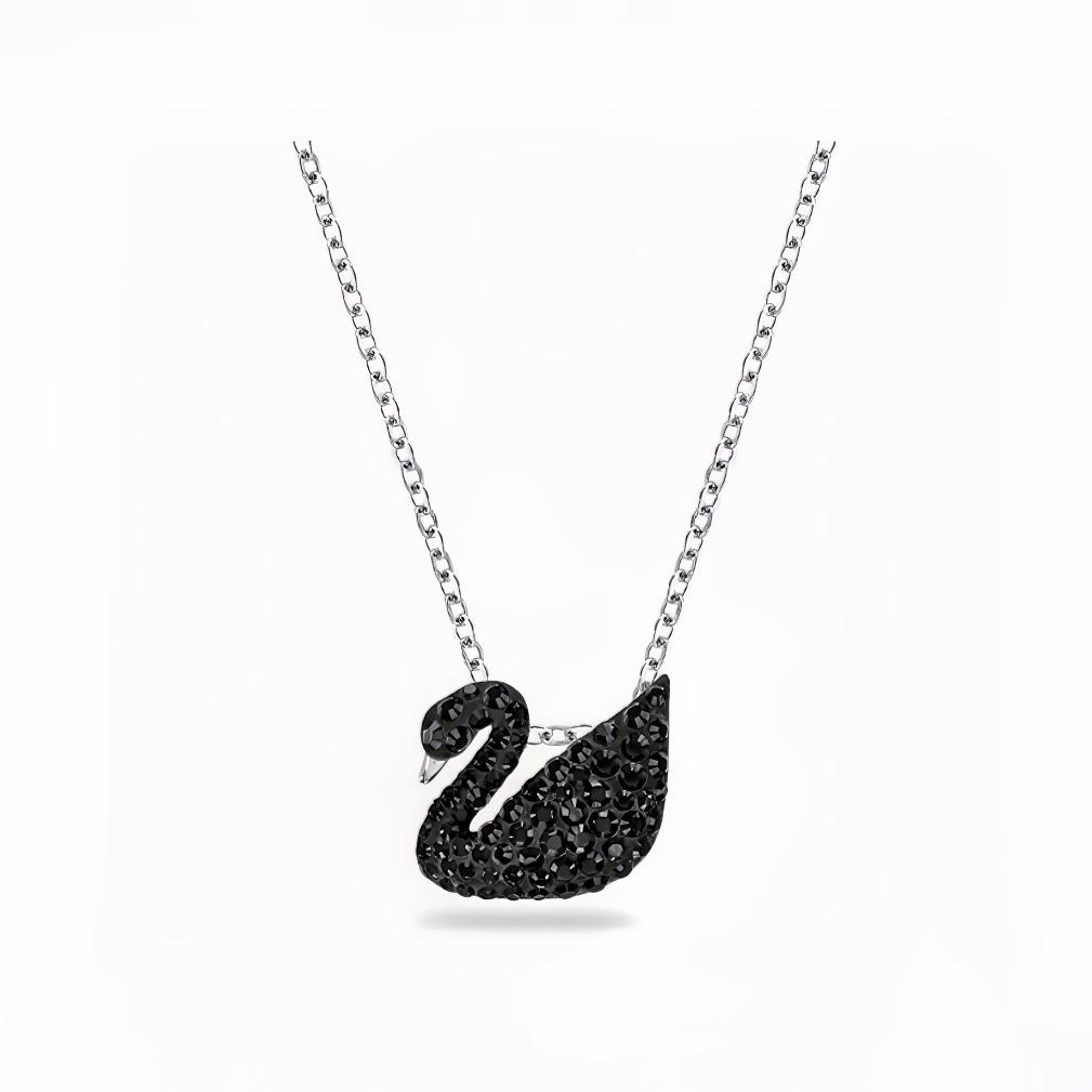 Swarovski Iconic Swan Black Swan Necklace Women necklace 5347330 Box (Random Color)