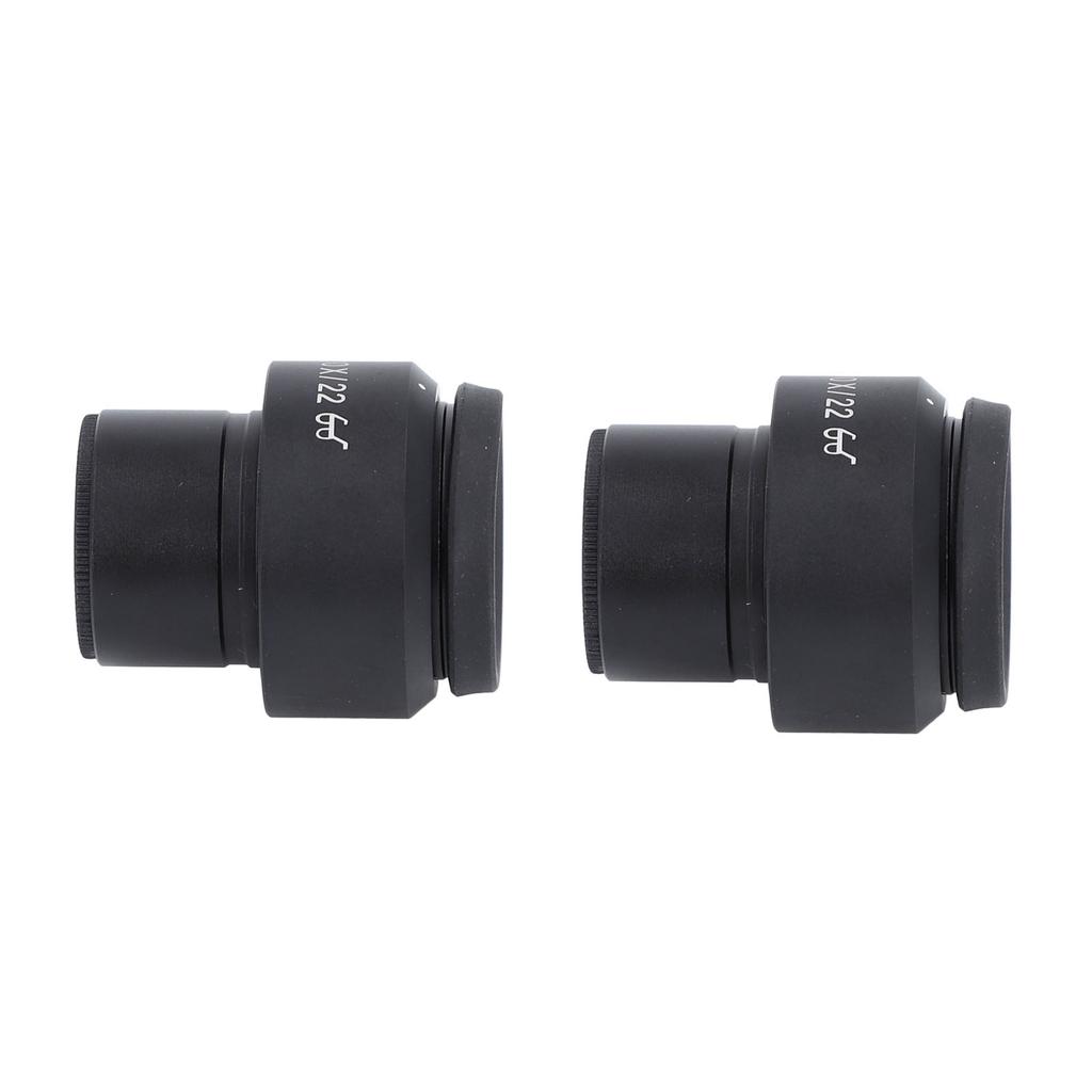 2 Stück 10x Mikroskop-Okulare 22mm Hoher Augenabstand Weites Sichtfeld Optische Linse Okular Dioptrieneinstellung 30mm Anschluss