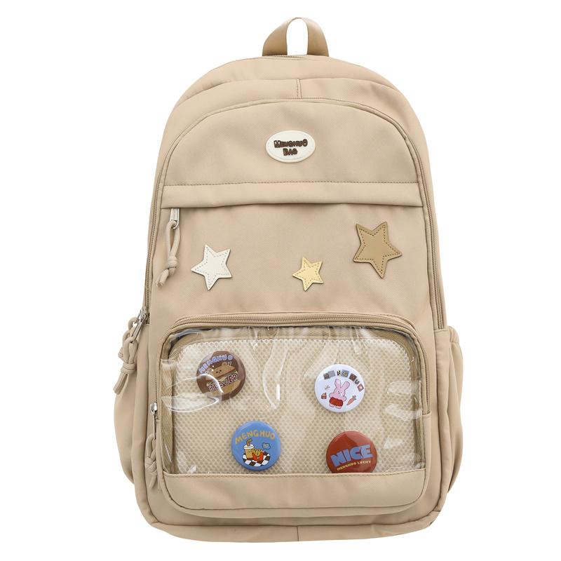 Female Students Travel Bag Large Capacity Schoolbag College Style Backpack for Middle School