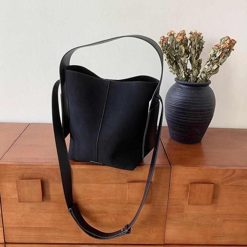 

Новая большая вместительная сумка через плечо для путешествий, однотонная сумка-мессенджер с подвесными ушками, сумка через плечо