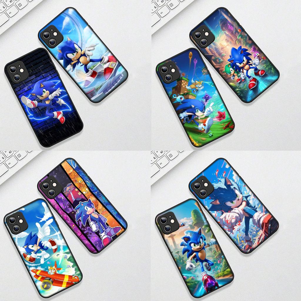 Casing for Apple iPhone 12 13 Pro Max Mini ProMax X XR Air 13Pro XS Phone Cover Protective Case S-Sonics-Anime Hedgehogs