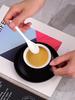 Ceramic White Long-Handle Stirring and Teaspoon