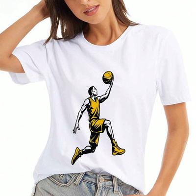 Basketball Player With Love Wounisex's Cotton T Shirt, Premium Cotton Quality Print, Durable, Casual Fashion, Classic Design, Comfortable And Stylish,