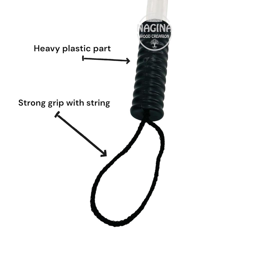 Polycarbonate Safety Stick (Pack Of 1) High Impact Resistance, Light Weight, Scratch Proof, Anti Slip Bottom Security Stick