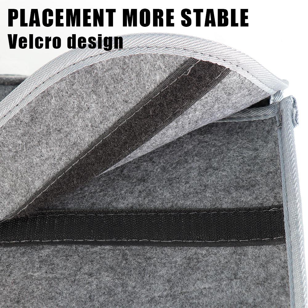 NADH5 Car Trunk Storage Box Foldable Felt Car Organizer Stowing Tidying Box Car Accessories For Skoda S Fabia Octavia VII Karoq Kamiq