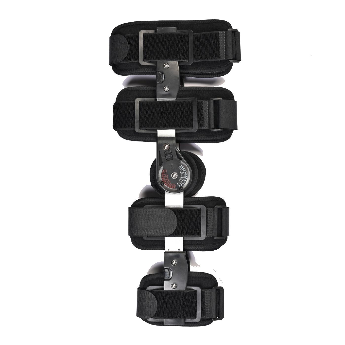 

Новая модель ортопедического поддерживающего стабилизатора после операции Регулируемый шарнирный ROM коленный бандаж для восстановления ACL MCL PCL травмы медицинский Free size чёрный