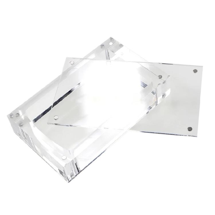 Transparent Acrylic Storage Box with Magnetic Cover for GBC Gamepad Display Case