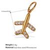 Exquisite And Compact Diy Key Pendant Stainless Steel Gold-Plated Cute And Diverse Styling Accessories