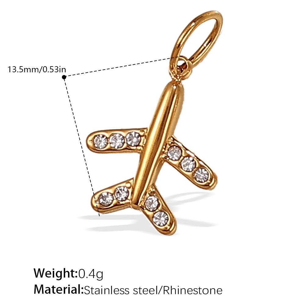 Exquisite And Compact Diy Key Pendant Stainless Steel Gold-Plated Cute And Diverse Styling Accessories