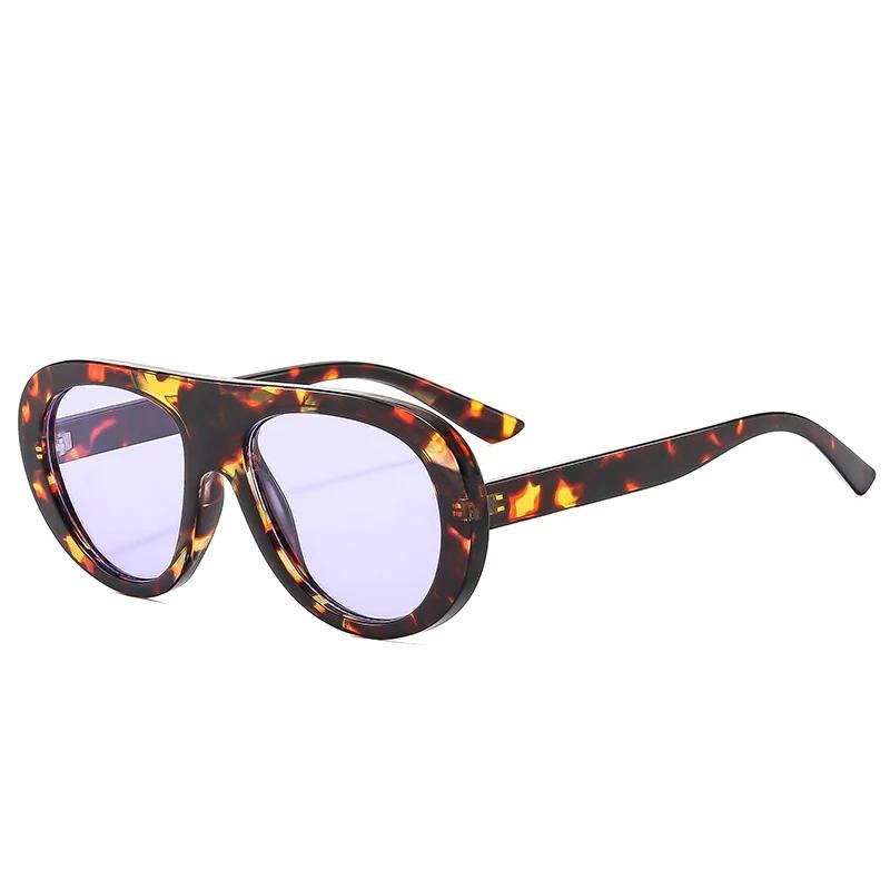 Vintage Pilot Women Sunglasses Fashion Black Orange Shades UV400 Men Trending Punk Sun Glasses