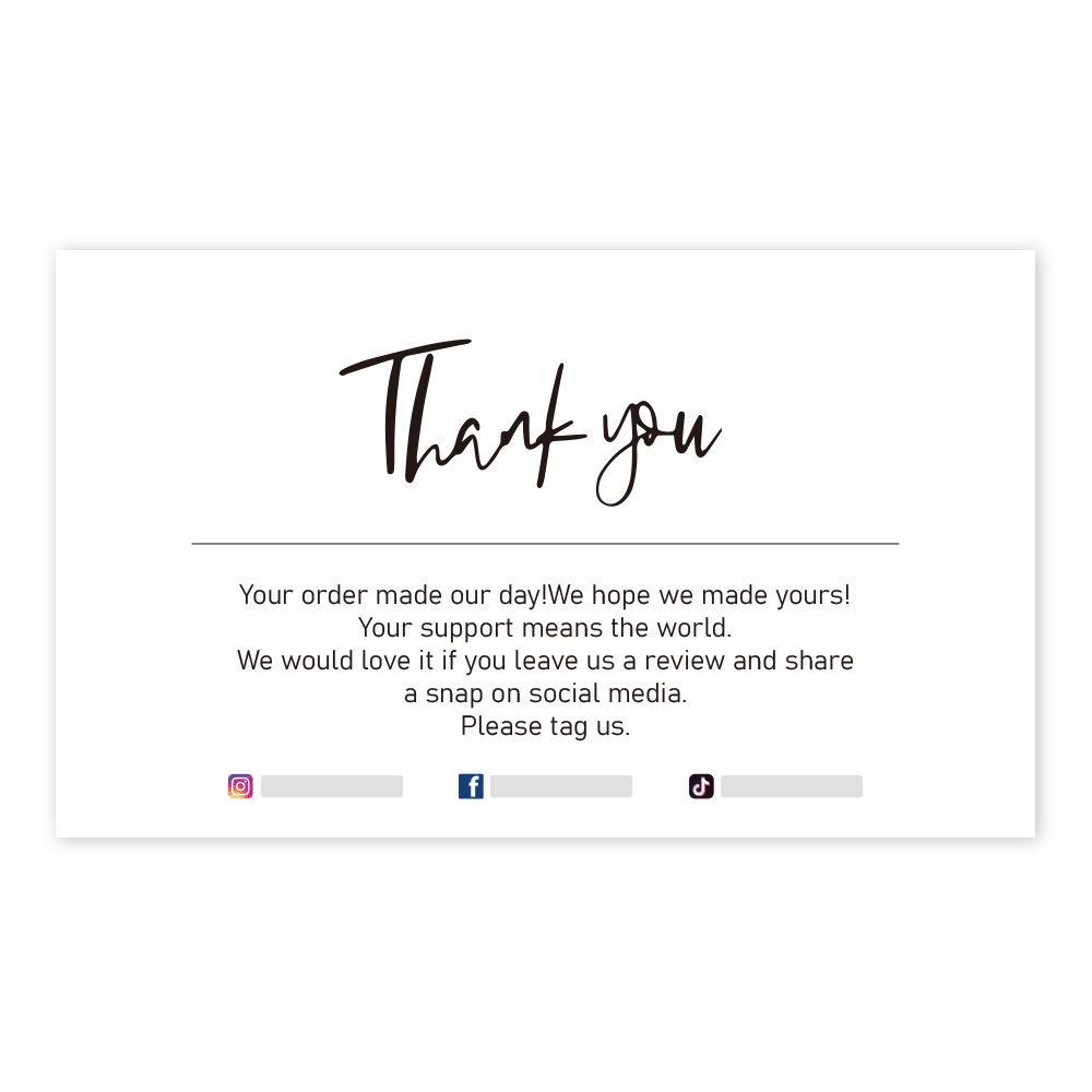 

Pink Thank You Cards, Coated Paper, Gift Packaging, DIY English Cards 30 cards/pack