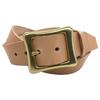 WING LEATHER Tochigi Leather Belt for Men, Genuine Leather, Casual, Made In Japan, Cowhide, Stylish, Plain, 40mm, W051, Size M, Natural
