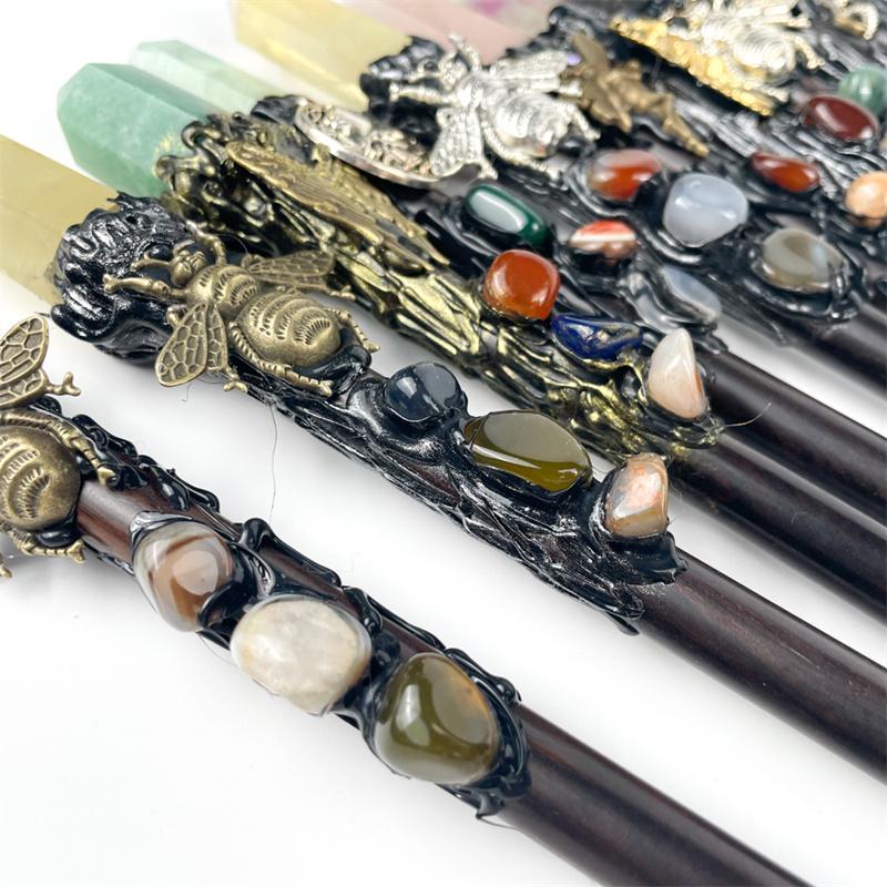 Natural Crystals Healing Stones Crystal Magic Wand  for Gift