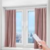 Smart Motorized Curtain Track, Adjustable Length 2.16-4.2M, Durable Curtain Rail System With Remote Control Fit For Most Windows