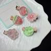 5Pcs Korean Jelly Fruit Duckbill Hair Clips Cute Mini Sheer Side Bangs Clips Sweet Daily Accessory for Girls