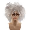 Old Man Wig Dressing up Teacher Role Play Physicist Adults Men and Glasses