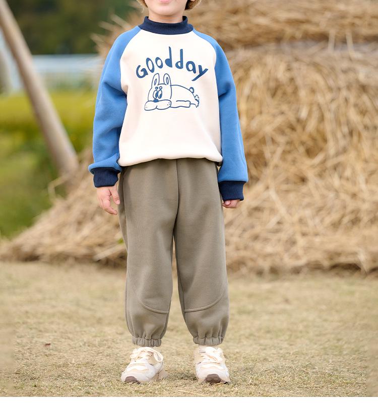 Baumwollhose Kinder Plus Samt Winterhose, Herbst/Winter Sporthose für Jungen und Mädchen