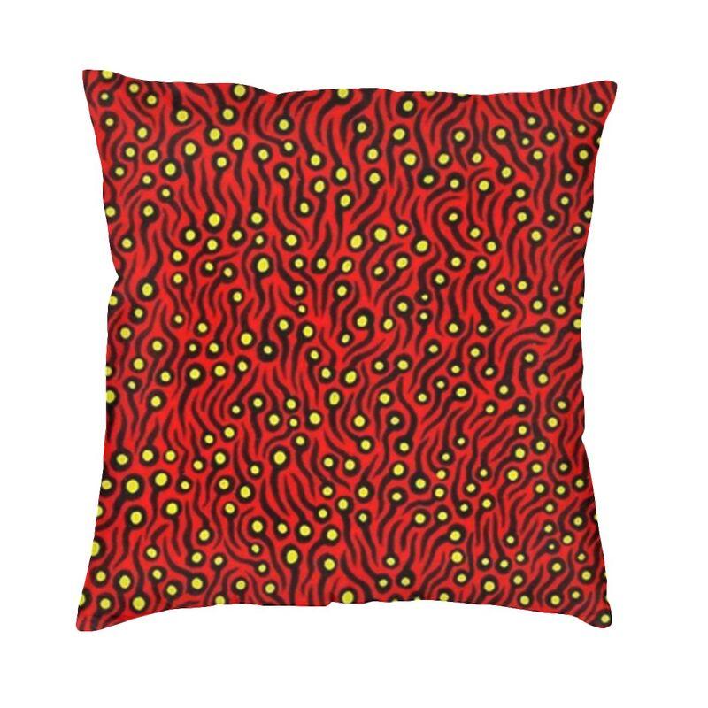 Yellow Yayoi Kusama Pumpkin Cushion Cover Minimalis Modern Soft Cute Pillow Cases Decoration Salon