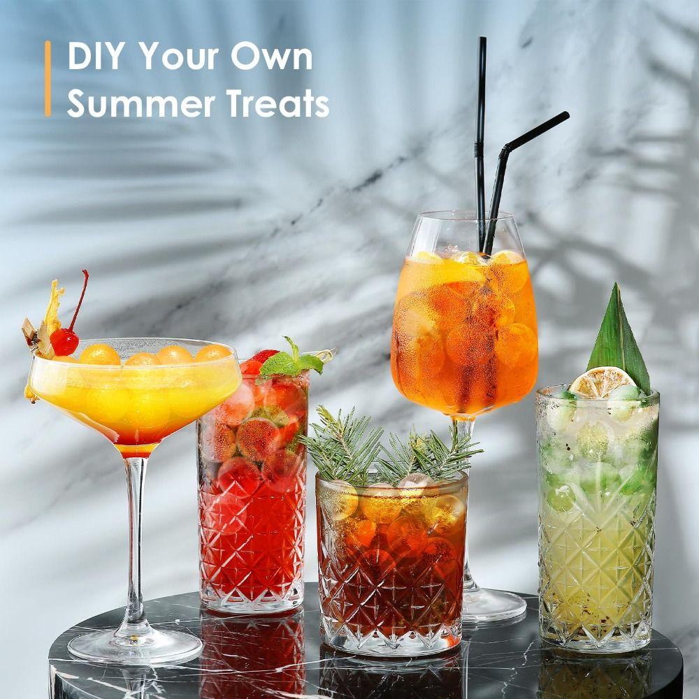 2 PCS Round Ice Balls Easy-Release Ice Cube Trays With Lid Stackable Sphere Ice Tray Ice Ball Maker Coffee