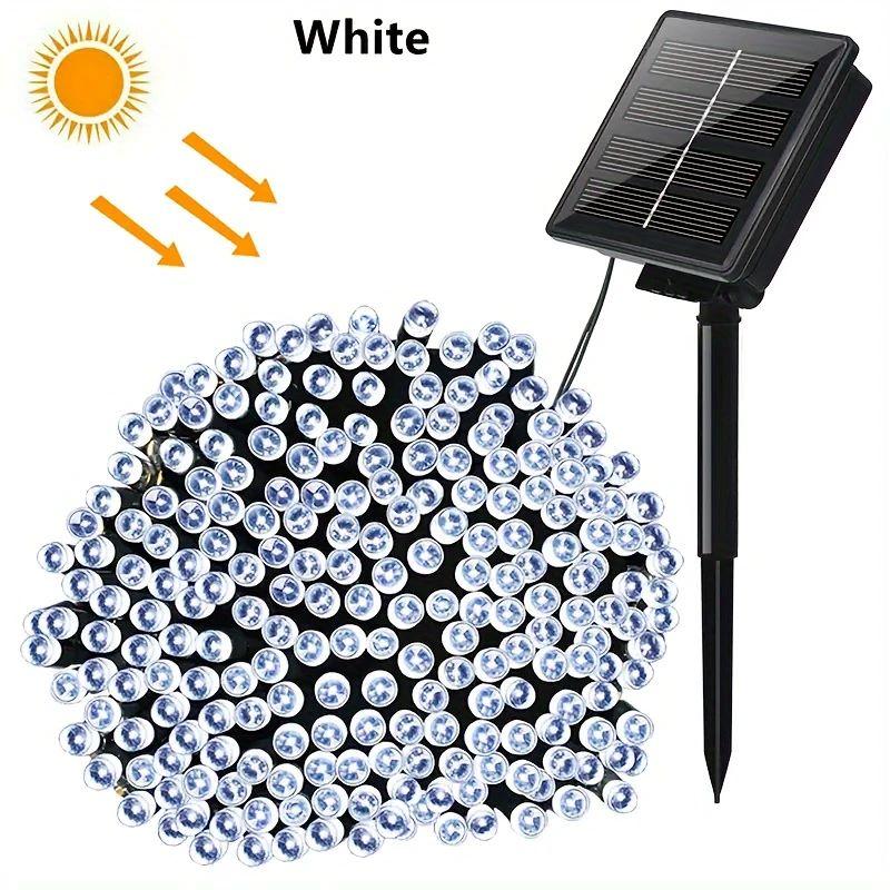 1/2 PCS Set of Solar String Lights Outdoor Garden Fairy Lights 8 Modes Suitable for Fences Trees Weddings Pergolas