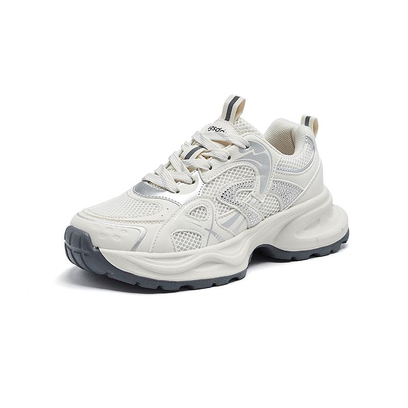 Augusteng Platform Dad Shoes New Autumn Feet Small Platform Sports Soft Sole Light Casual Shoes