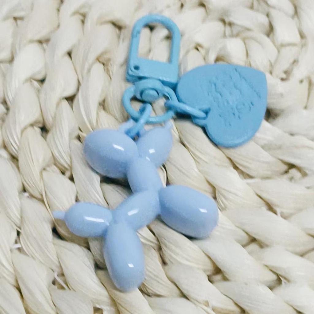 Bubble Dog Keychain: Balloon Dog Pendant, DIY PVC Soft Rubber Jewelry Gift