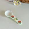 Cute Underglaze Ceramic Spoon INS Long Handle Perfect For Home Dessert Spoon Yogurt Oatmeal