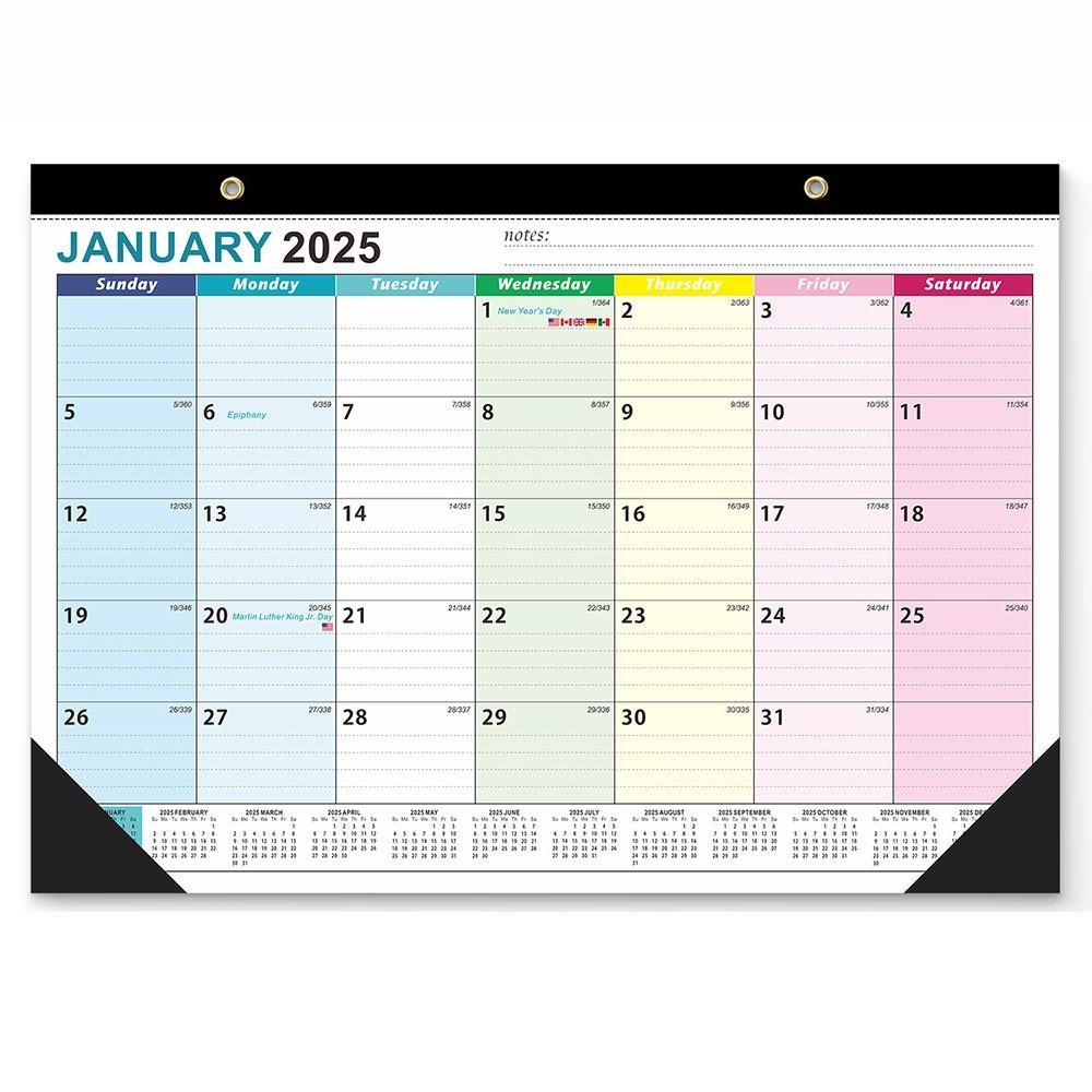 Wall Calendar .1~2026.6 18 Months Hanging Calendar Agenda Organizer Schedule Planner Calendar Itinerary Note Memo