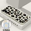 Leopard Print Magnetic Phone Case For Samsung Galaxy S26 S25 S24 Ultra S23 S24 S25 FE S22 Plus For Magsafe Soft TPU Back Cover