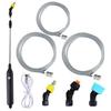 1 Set Electric Watering Sprayer Extendable Handle Stainless Steel USB Rechargeable Handheld Sprayer Wand for Garden