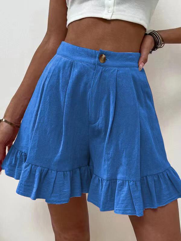 Women's 2025 High Waist Summer Casual Loose Wide Leg Shorts - European & American Style