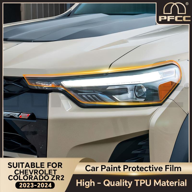 PPF TPU Paint Protection Film for Chevrolet Colorado ZR2 -2024 Precut Transparent PPF TPU 8.5mil Headlight Rearview Film