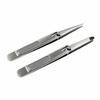 1/2Pcs V/Wide Mouth Lever-Action Eyebrow Tweezers Slanted Eye Brow Clips  Facial Hair Removal