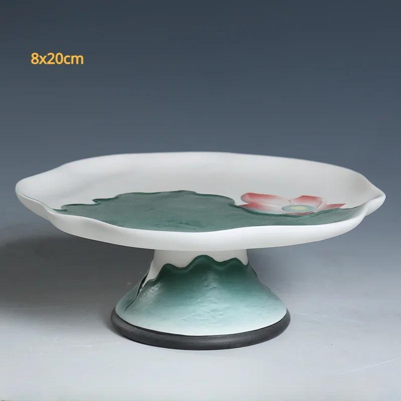 1pc Ceramic Household Buddhist Tools Set for Worshipping Buddha Statues, Guanyin Statues, Household Items Fruit Tray, Holy Water